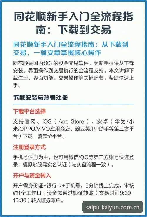 kaiyun体育平台新手入门教程：从注册到下载安装全流程指南